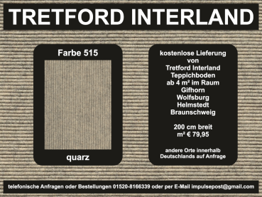 Preview: 515-quarz.jpg – Tretford Interland Teppich in Quarzgrau – stilvoll und pflegeleicht
